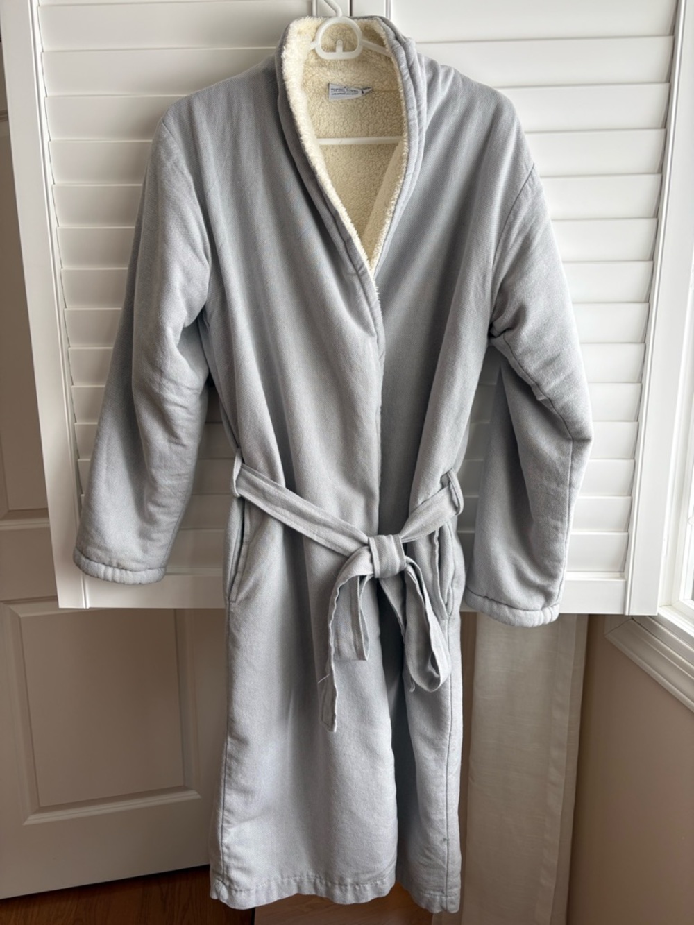 Luxury Robe, grey, size small/medium, Turkish cotton